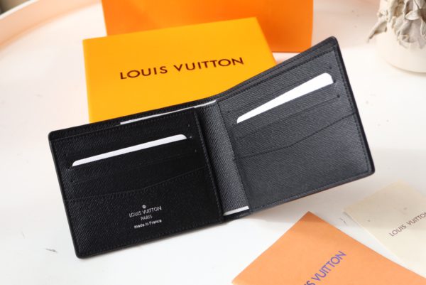 Louis Vuitton Slide Slender Wallet – Gray/Black - Image 3