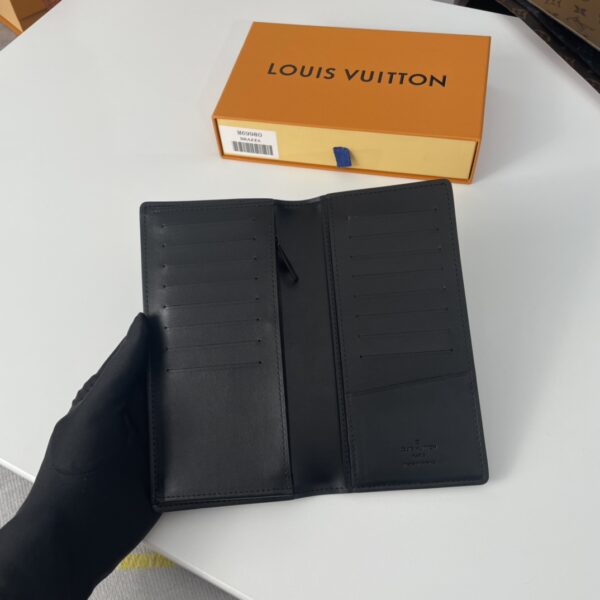 Louis Vuitton Aerogram Brazza Wallet - Black - Image 3