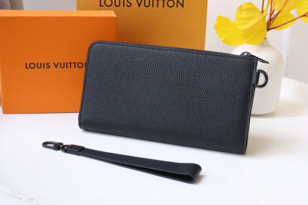 Louis Vuitton Aerogram Long Wallet - Black - Image 5