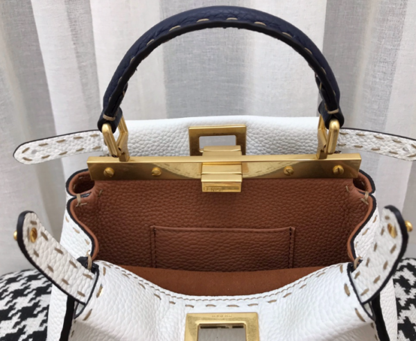 Fendi Peekaboo Handbag - White - Image 4