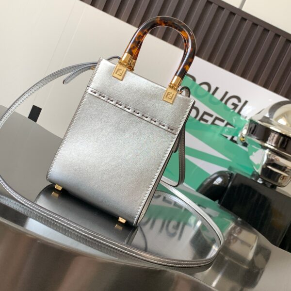 Fendi Mini Sunshine Bag - Silver - Image 4