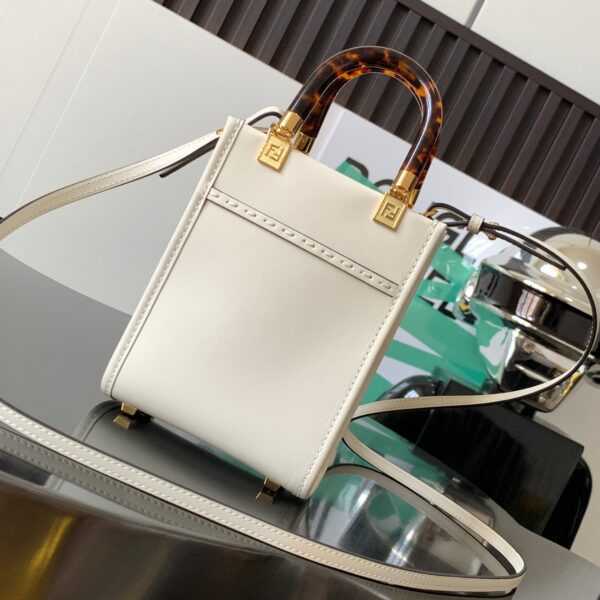 Fendi Mini Sunshine Bag - White - Image 4