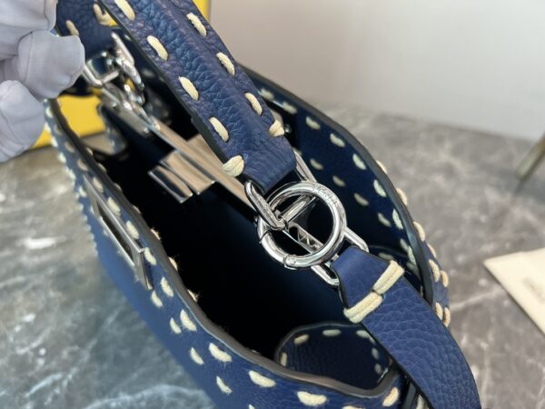 Fendi Signature Peekaboo I See U Small Bag - Blue - Image 4