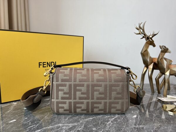 Fendi Baguette High-End Handbag - Gray - Image 4