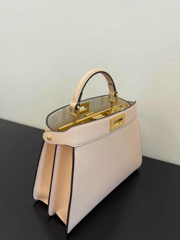 Fendi Peekaboo I See U Handbag - Cream - Image 5