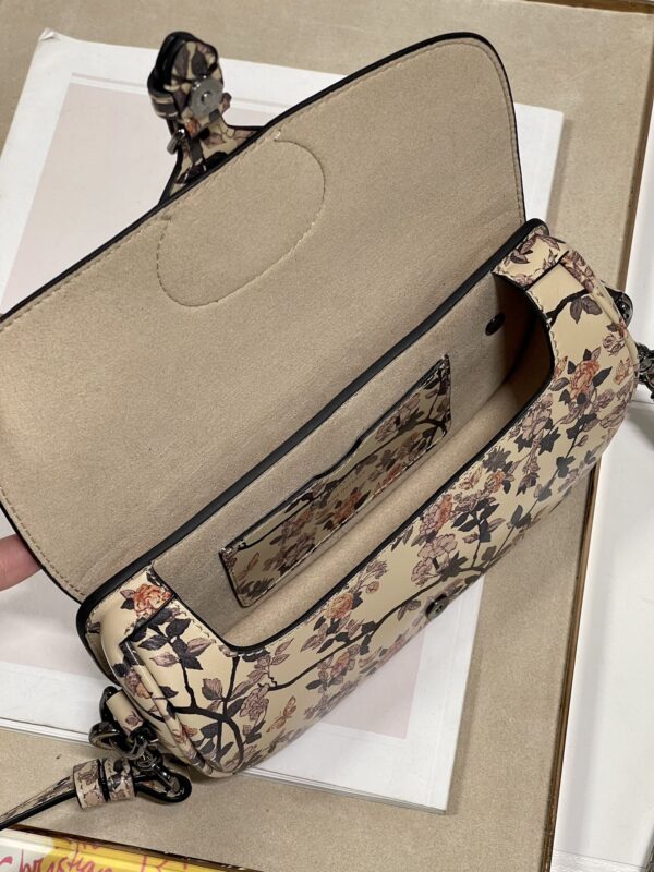 Dior Bobby East-West Handbag - Apricot Print - Image 4