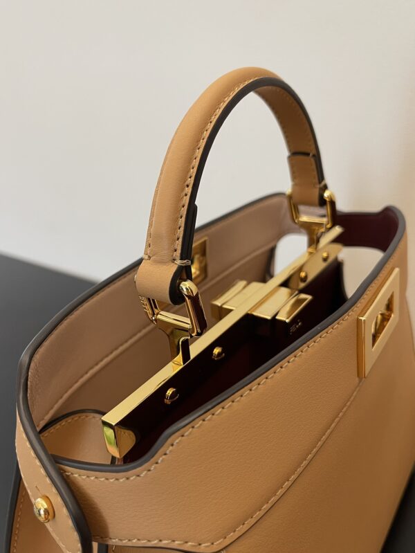 Fendi Peekaboo I See U Handbag - Brown - Image 4