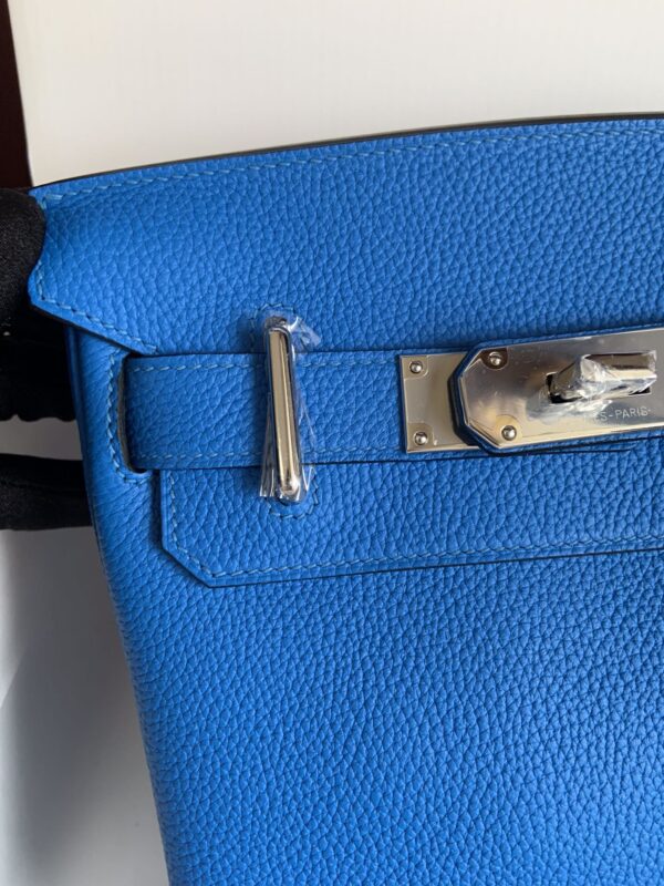 Hermes HAC A DOS Handbag – Blue - Image 3