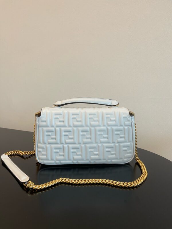 Fendi Baguette Chain Handbag - Light Blue - Image 2