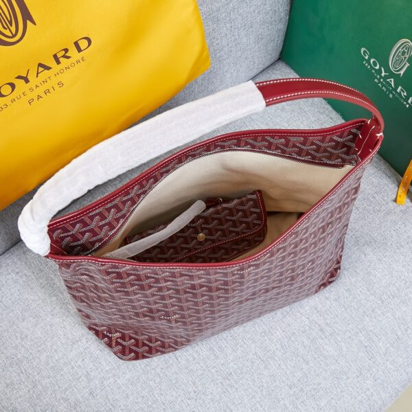 Goyard Hobo Bohème Underarm Bag - Wine Red - Image 3