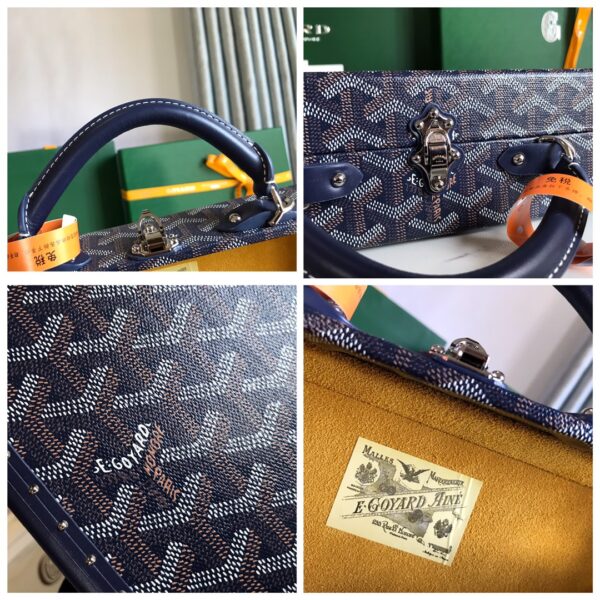 Goyard Grand Hôtel Suitcase Handbag - Dark Blue - Image 5