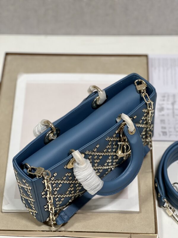 Dior Horizontal Diana Lady D−Joy Bag - Blue - Image 3