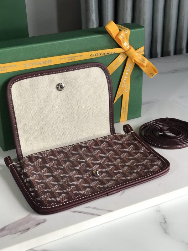 Goyard Plumet Three-Layer Bag - Wine Red - Image 3