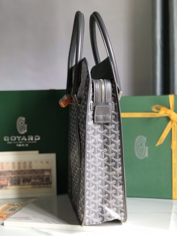 Goyard Bourgogne Vertical Briefcase Handbag - Gray - Image 2