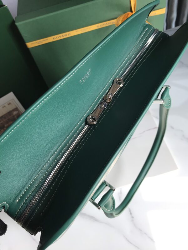 Goyard Bourgogne Vertical Briefcase Handbag - Green - Image 3