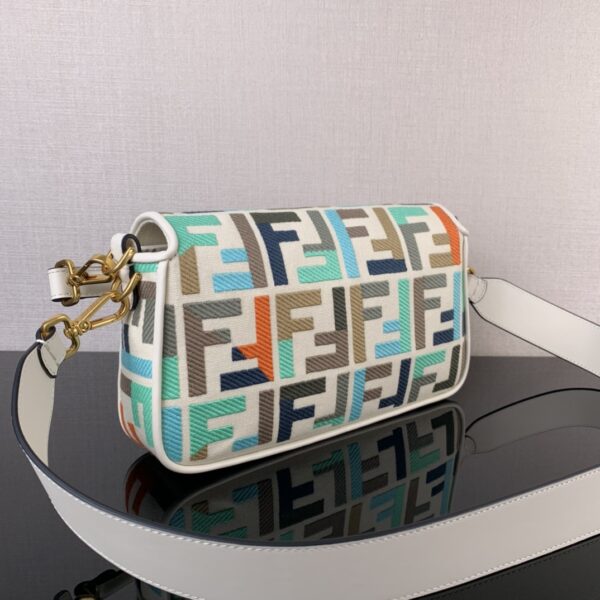 Fendi Vertigo Colorful Logo Embroidery Pattern Handbag - Image 4