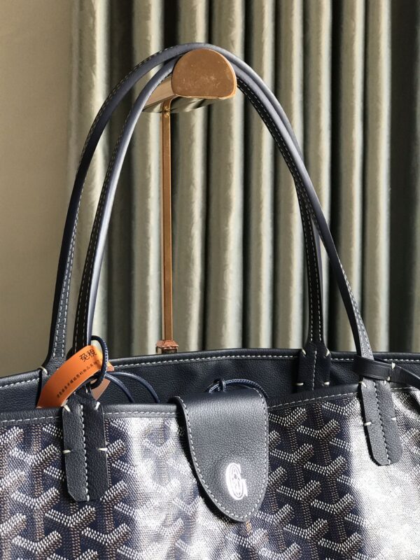 Goyard XLarge Reversible Anjou Double-Sided Tote Bag – Dark Blue - Image 4