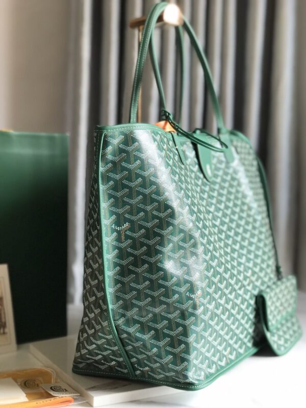 Goyard XLarge Reversible Anjou Double-Sided Tote Bag – Green - Image 5