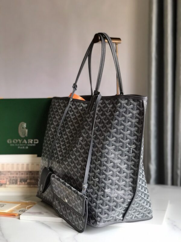 Goyard XLarge Reversible Anjou Double-Sided Tote Bag - Black - Image 5