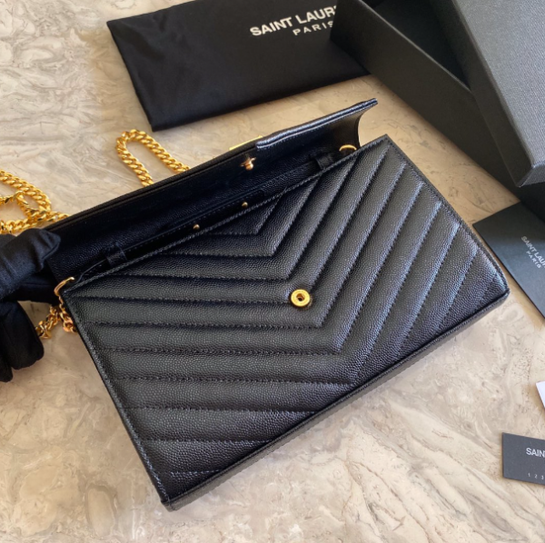 YSL Yves Saint Laurent Clutch Bag - Black - Image 2