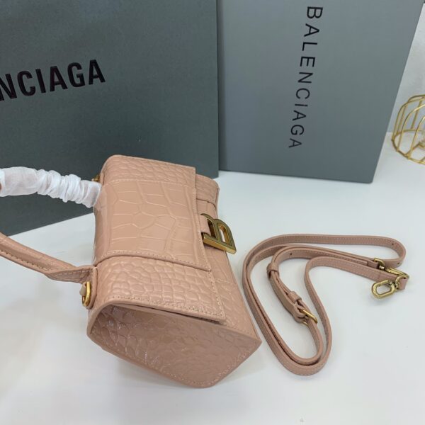 Balenciaga Crocodile Small Hourglass Bag - Cramel - Image 3