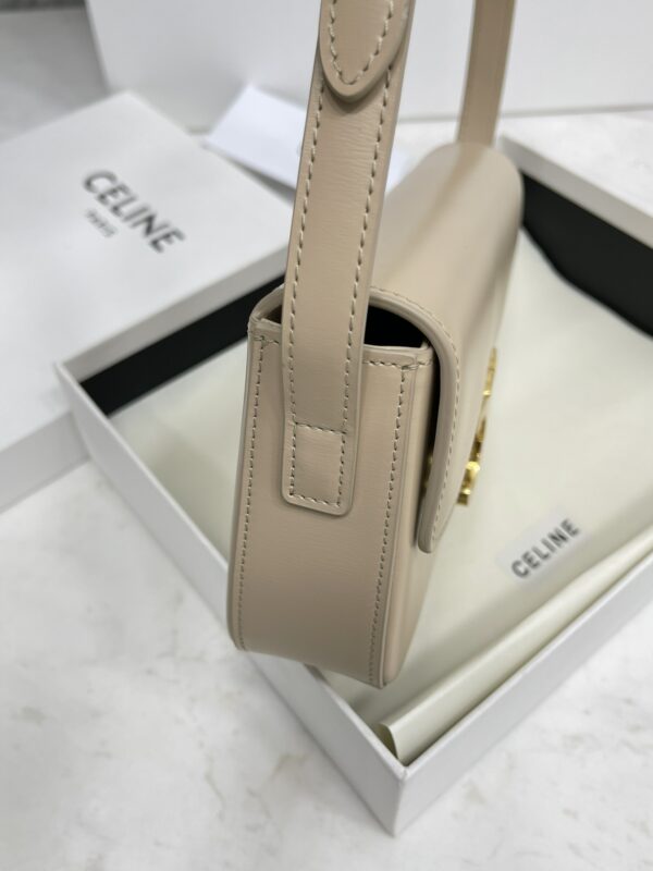 Celine Triomphe Shiny Cow Leather Shoulder Bag - Skin - Image 5