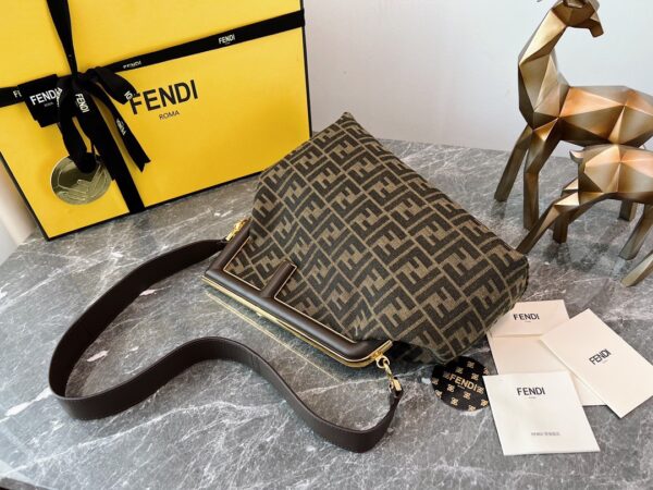 Fendi First Large Handbag - Black - Image 4