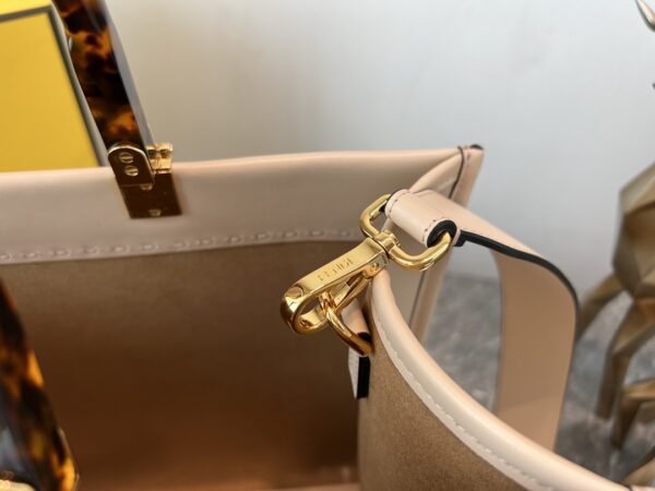 Fendi Sunshine Small Tote Bag - Nude Powder - Image 2