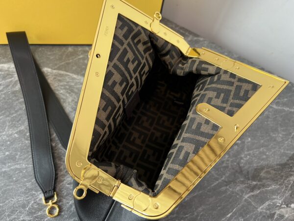 Fendi First Large Handbag – Black - Image 3