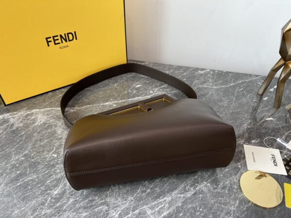 Fendi First Large Handbag – Dark Brown - Image 2