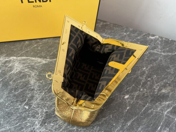 Fendi First Small Handbag - Golden - Image 4