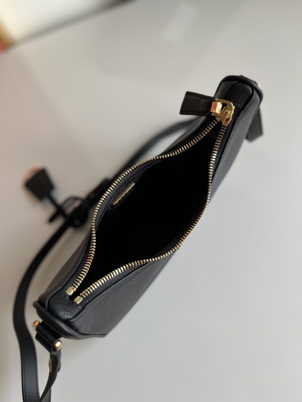 Prada Hobo Shoulder Handbag - Black - Image 2