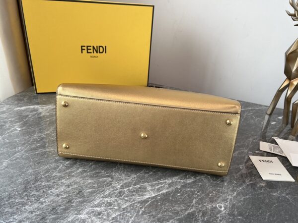 Fendi Sunshine Small Tote Bag - Gold - Image 2