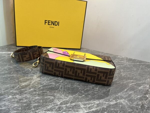 Fendi Baguette Medium Bag - Yellow - Image 3