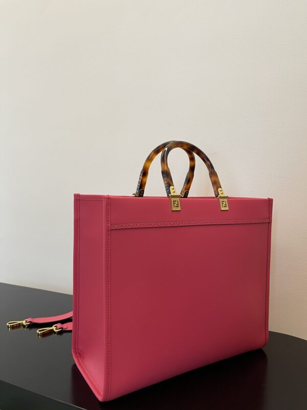 Fendi Sunshine Small Tote Bag - Red - Image 2