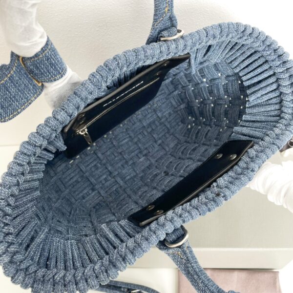 Balenciaga Bistro Basket Bag - Blue - Image 3