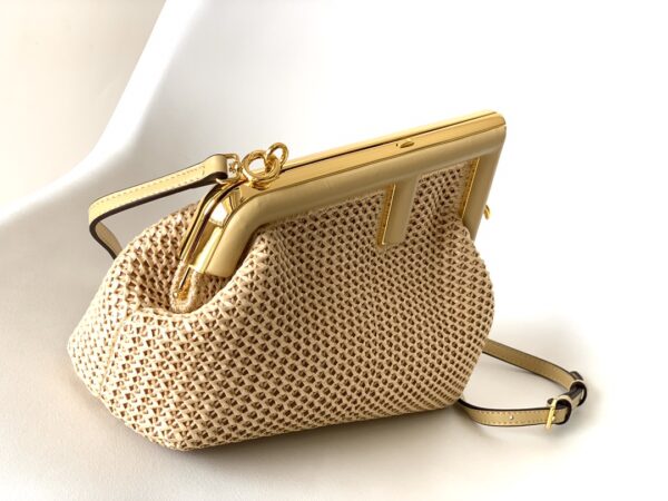 Fend First Small Handbag - Gold - Image 5