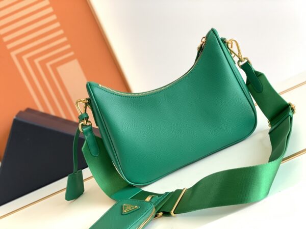 Prada Baokuanqnylon Hobo Large Handbag - Green - Image 4