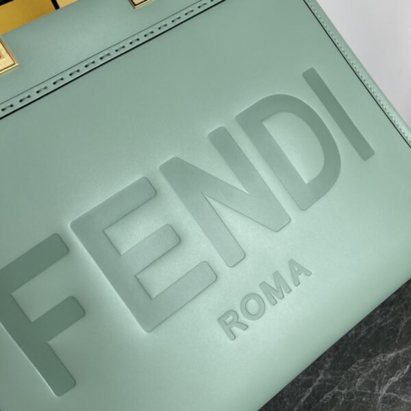 Fendi Sunshine Small Tote Bag - Mint Green - Image 2