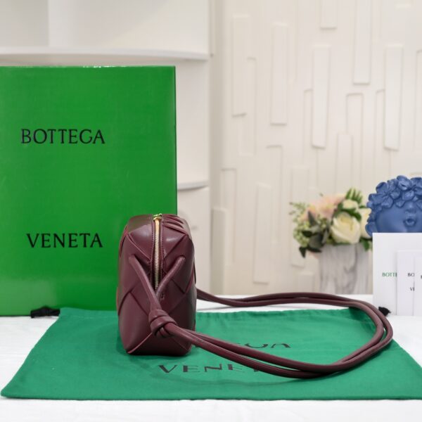 Bottega Veneta Cassette Camera Bag - Maroon - Image 4