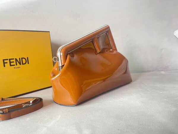 Fendi First Shinny Handbag - Brown - Image 5