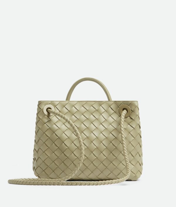 Bottega Veneta Andiamo Small Handbag - Gray - Image 3