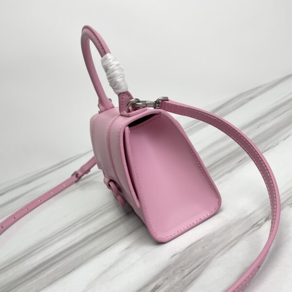 Balenciaga Hourglass Small Bag (Pink Buckle) - Pink - Image 4