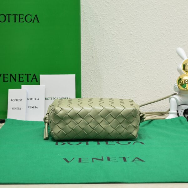 Bottega Veneta Woven Mini Round Square Bag - Green - Image 4