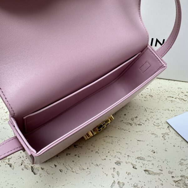 Celine Triomphe Shiny Cow Leather Armpit Bag - Purple - Image 2