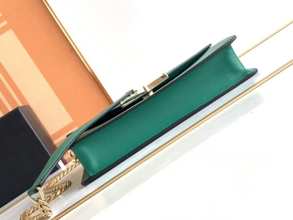 Prada Flap Shoulder Bag - Green - Image 3