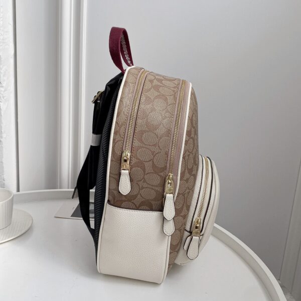 Coach Court Medium Women's Backpack - White - Image 5