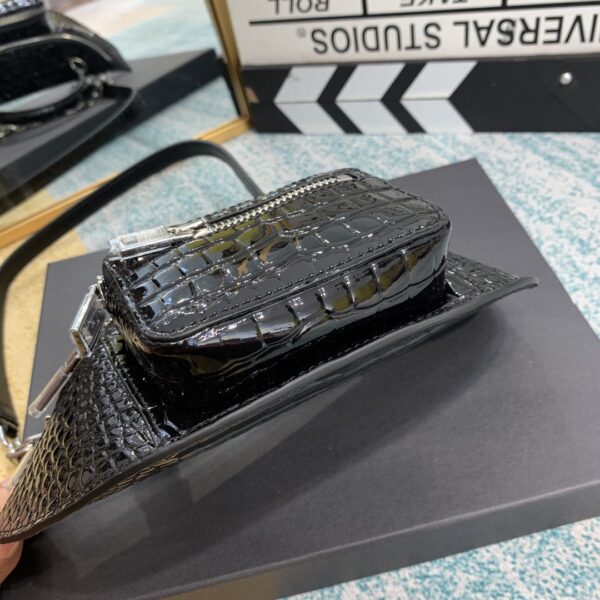 Alexander Wang Crocodile Pattern Handbag - Black - Image 2