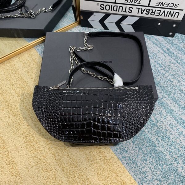 Alexander Wang Crocodile Pattern Handbag - Black - Image 5