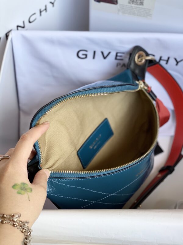 Givenchy Waxed Leather Waist Bag - Sea Green - Image 2